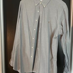 Ralph Lauren Light Gray Casual Button-Down Shirt